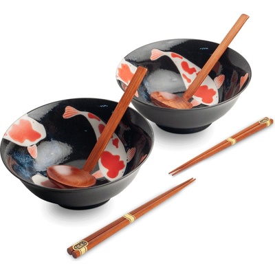 Edo Japan Porcelánová súprava misiek na ramen Koi 21 cm