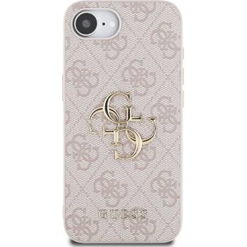 Image 1 of GUESS Гръб Guess за iPhone 16E, PU, 4G Metal Logo, Розов