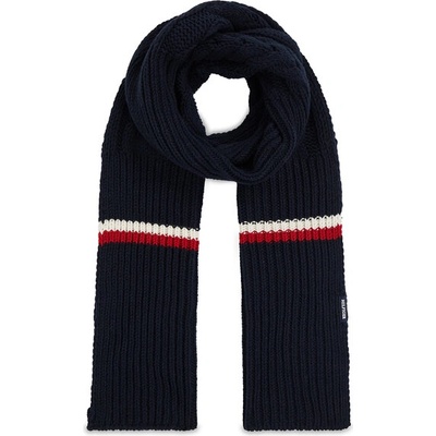 Tommy Hilfiger Зимен шал Tommy Hilfiger Monotype Chunky Knit Scarf AM0AM11507 Space Blue DW6 (Monotype Chunky Knit Scarf AM0AM11507)