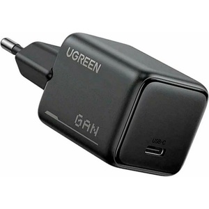 UGREEN Захранване за ел. мрежа с USB-C изход с технология за бързо зареждане - Ugreen GaN Fast Wall Charger 25W (черен) (X517 (65736))
