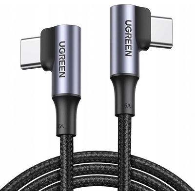Ugreen 70698 angled USB Type C - USB Type C Quick Charge Power Delivery 100 W 5 A, 2m, černý
