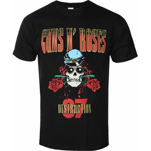 ROCK OFF мъжка тениска Guns N' Roses - UK Tour '87 - Черен - ROCK OFF - GNRTS124MB
