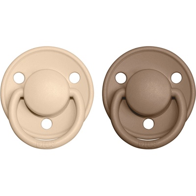 Bibs De Lux cumlíky kaučuk 2ks vanilla dark oak 49389