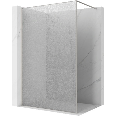 Mexen Kioto душ екран Walk-in 80 x 200 cm, Crackle прозрачен 12 mm, четкан никел (800-080-101-97-04-X)