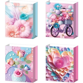 42 х 30 см подаръчна чанта с окраска 3d рози