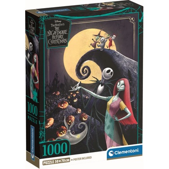 Clementoni Пъзел Clementoni от 1000 части - Кошмарът преди Коледа (37060)