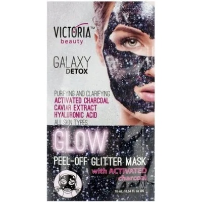 Victoria Beauty Galaxy Detox Почистваща и обновяваща пилинг маска за лице с активен въглен 10мл