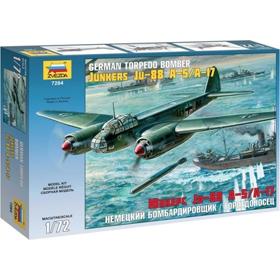 Zvezda Model Kit letadlo 7284 Junkers Ju-88 A-5/A-17 1:72