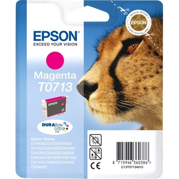 Epson Оригинален мастилен картридж Epson Magenta T0713 за D78|DX4000|4050|5000|5050|6000|6050|7000F "C13T07134011 (C13T07134011)