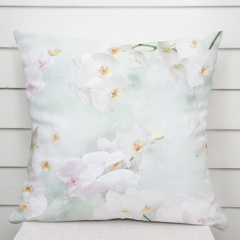 Biante PM-019 orchidey na svetlo zelenom 30 x 50 cm