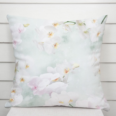 Biante PM-019 orchidey na svetlo zelenom 30 x 50 cm