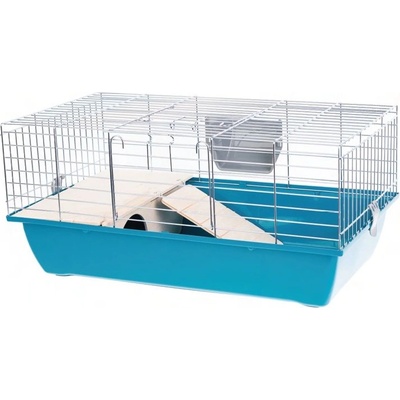 INTER-ZOO Pet Products Клетка за гризачи и дребни животни Rabbit 70 zinc + WOOD СИНЯ