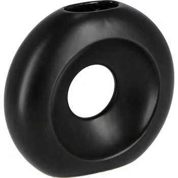 Bizzotto ПОРЦЕЛАНОВА ВАЗА elsy 15, 6x5x13, 8cm ЧЕРНА (0503253)