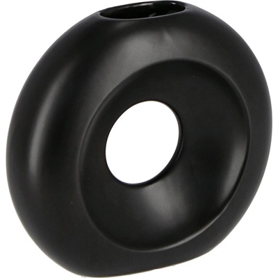 Bizzotto ПОРЦЕЛАНОВА ВАЗА elsy 15, 6x5x13, 8cm ЧЕРНА (0503253)