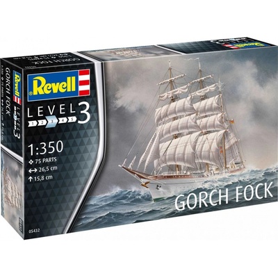 Revell 05432 Gorch Fock model lode stavebnica 1:350