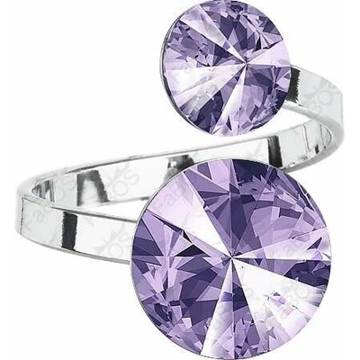 Swarovski Elements Rivoli vlepený krystal Prsten fialový 35050.1 Violet