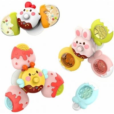 WOOPIA BABY Spinner Zmyslová hračka Bee Chicken Rabbit