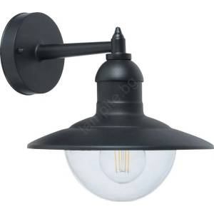 Top Light - Външно стенно осветително тяло VERONA 1xE27/12W/230V IP44 черно (TP1900)