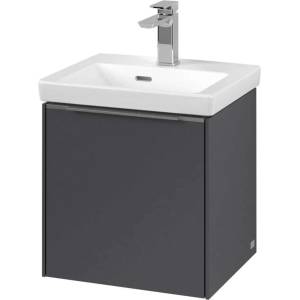 Villeroy & Boch Subway 3.0 - Шкафче за умивалник, 42x43x38 см, с 1 вратичка, графитен цвят C58100VR (C58100VR)