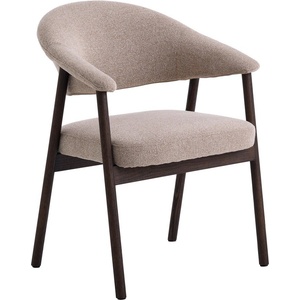 Unique Furniture Бежови трапезни столове в комплект с подлакътници 2 бр. от масивен дъб Elk - Unique Furniture (56160201)
