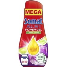 Somat All in 1 Lemon & Lime gel do myčky 80 dávek 2 x 720 ml