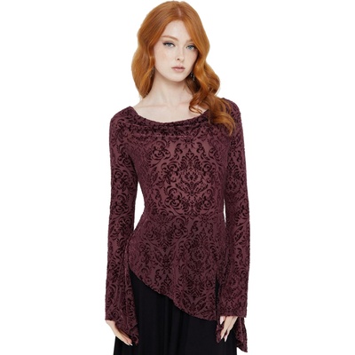 KILLSTAR Дамска тениска с дълъг ръкав (топ) KILLSTAR - Whispering Oaks - Brown - KSRA011989