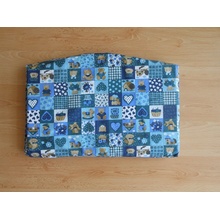 Jitro molitanový sedák modrá patchwork