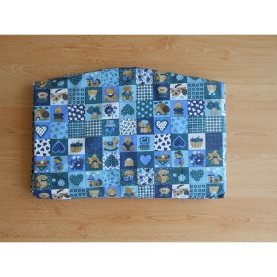 Jitro molitanový sedák modrá patchwork