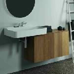 Ideal Standard Atelier Conca стенен шкаф с 1 чекмедже и плот 100 см, цвят тъмен орех (T4319Y5)