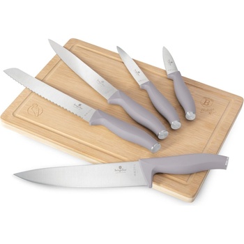 Berlinger Haus Комплект ножове от 6 части с бамбукова дъска за рязане Taupe Berlinger Haus BH 2967 (HN2449)