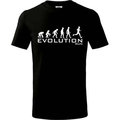 Evoluce Run tričko dětské bavlněné Černá