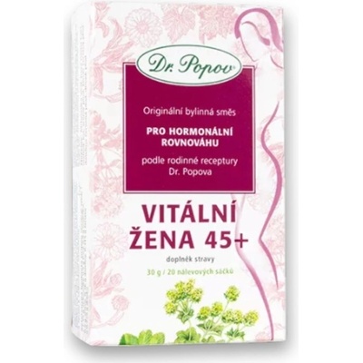 Dr.Popov Čaj Vitální žena+45 30 g