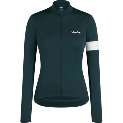 Rapha Women's Core Thermal Long Sleeve Jersey forest green white