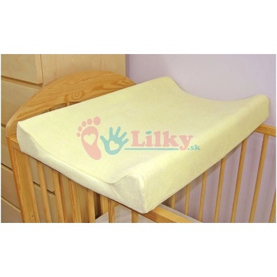 Baby Nellys Froté poťah na podložku krémová 60 x 80
