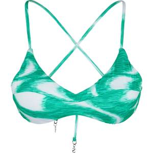 Seafolly Дамско бикини горнище Seafolly Women's Wavelength Cross Back Bralette Bikini top - Jade - размер 34 (EU) (150-4292-0212)
