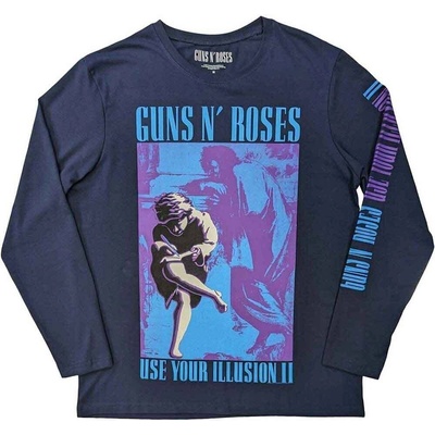 Guns N' Roses Get In The Ring Tour '91-'92 (Back & Sleeve Print) Navy Blue XL Риза (GNRLST149MN04)