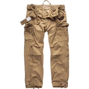 Nohavice Brandit Adven pánske Cargo slim fit camel