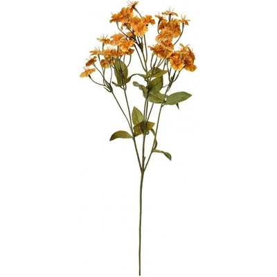 Dekorácia oranžová umelá kvetina hvozdík - 8*8*63 cm - Clayre & Eef
