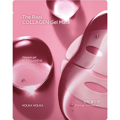 Holika Holika The Real Collagen Gel Mask гел маска за лице с колаген унисекс 1 бр