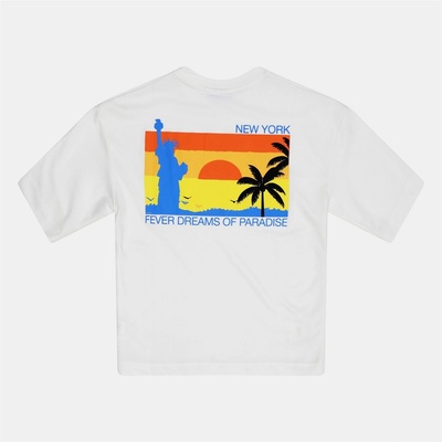 Rose London Тениска Rose London Fewer Dreams T-shirt - Off White