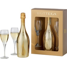 Bottega Gold Prosecco Spumante Brut DOC 11% 0,75 l (dárkové balení 2 sklenice)
