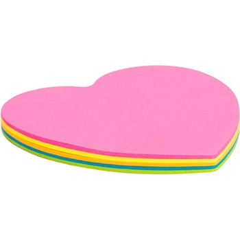 Самоз лист Axent Сърце неон 70х70mm 50 л (1901036-СЦ-2443-01-A)