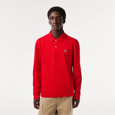 Lacoste LACOSTE LONG SLEEVE POLO - Red