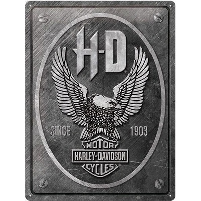 NOSTALGIC ART cedule HARLEY-DAVIDSON METAL EAGLE black