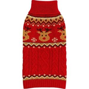 Tiger`s Heart ReinDeer Red Плетен пуловер за кучета с еленчета