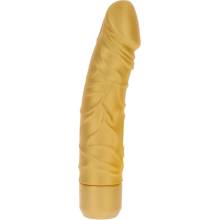 Get-REAL Ultra realistický zlatý silikonový vibrátor 20,5 x 4,7 cm