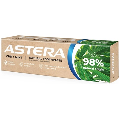 Astera Natural Паста за зъби CBD + Mint, 75 ml