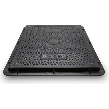 Prodomos line pojazdový axedo B125 kompozitný 750 x 750 mm čierny