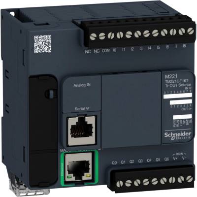 SCHNEIDER ELECTRIC SCHNEIDER TM221CE16T PLC Modicon M221, 24VDC, 9DI, TM221CE16T