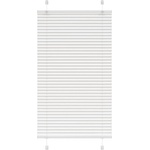 vidaXL Плисирана щора Бяла 70x150 cm Ширина на плата 69, 4 cm Полиестер (4015494)